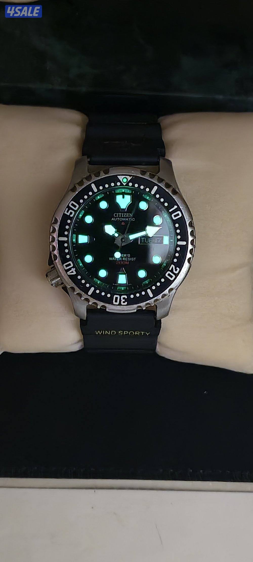 CITIZEN ProMaster Diver 200M Watch 42mm Automatic Day-Date Men's Black0