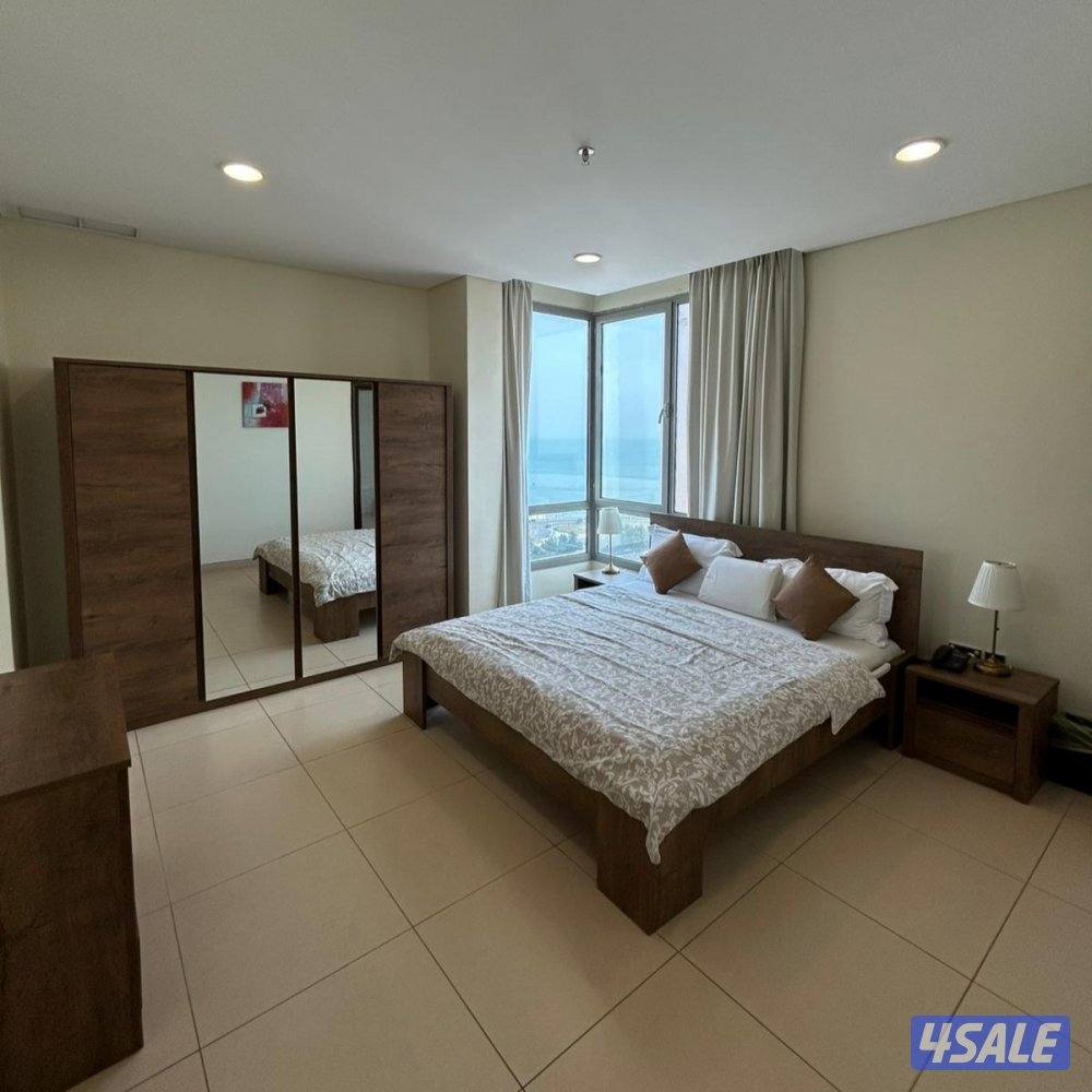 دوبلكس إطلالة بحرية مفروش للإيجار في السالمية4