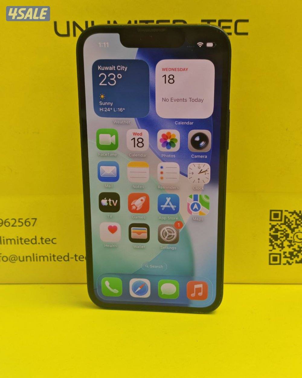 ايفون 13 ميني – 128 جيجا – أخضر – نسبة البطارية 78% – مستعمل نظيف5