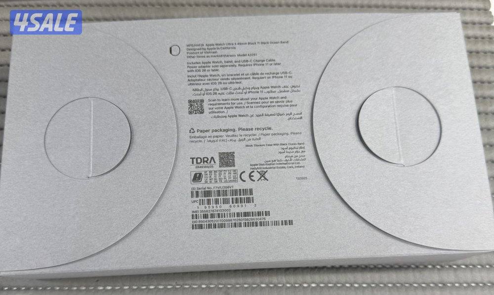 Apple Watch Ultra 3 GPS + Cellular 49mm Black Titanium New Sealed.4