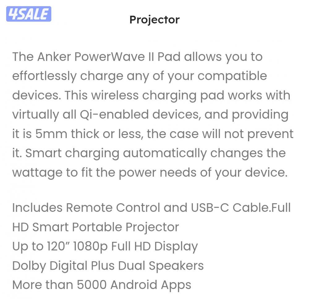 Smart projector بروجكتر حديث3