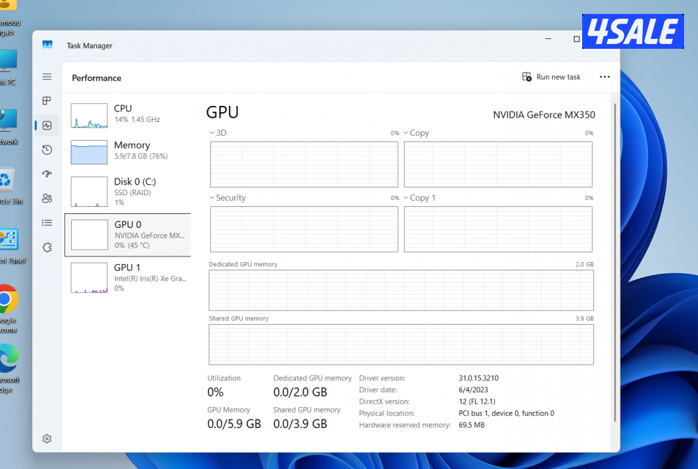Laptop lenovo ideapad 3 i5 11th-gen3