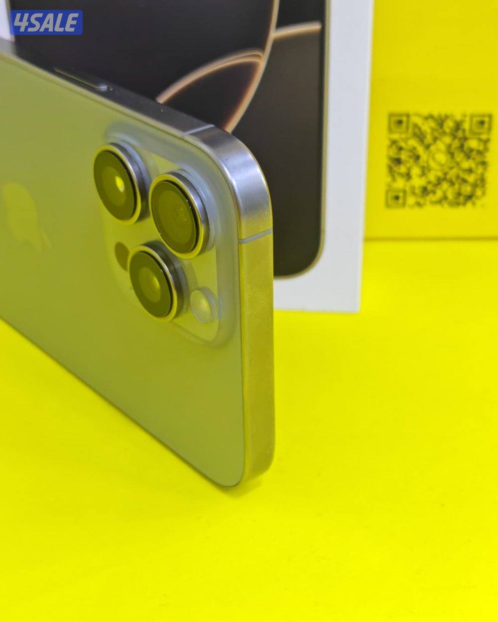 ايفون 16 برو ماكس – 512 جيجا – تيتانيوم طبيعي – نسبة البطارية 89% – مس7