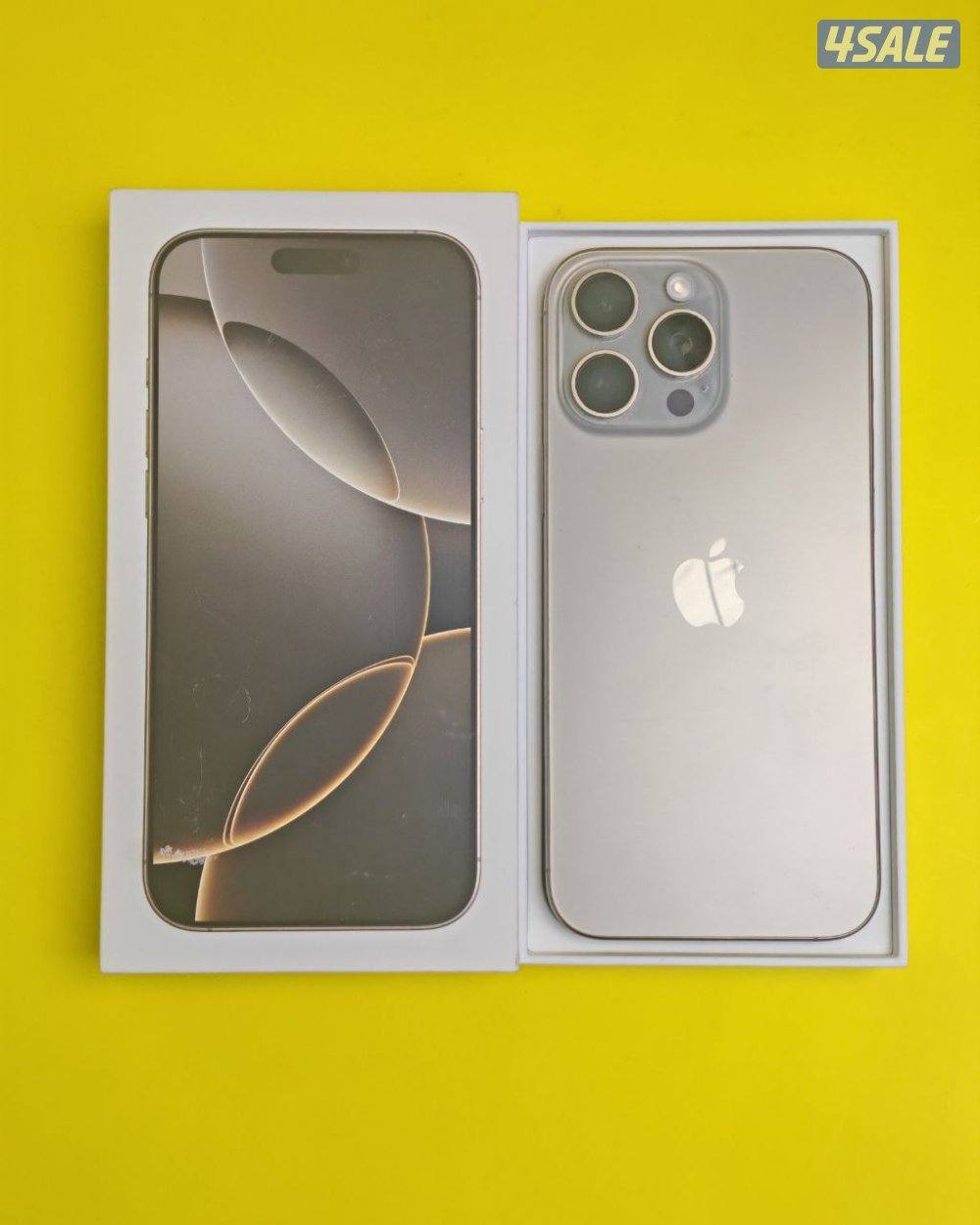 ايفون 16 برو ماكس 256 جيجا تيتانيوم طبيعي البطارية 94% مستعمل كالجديد0