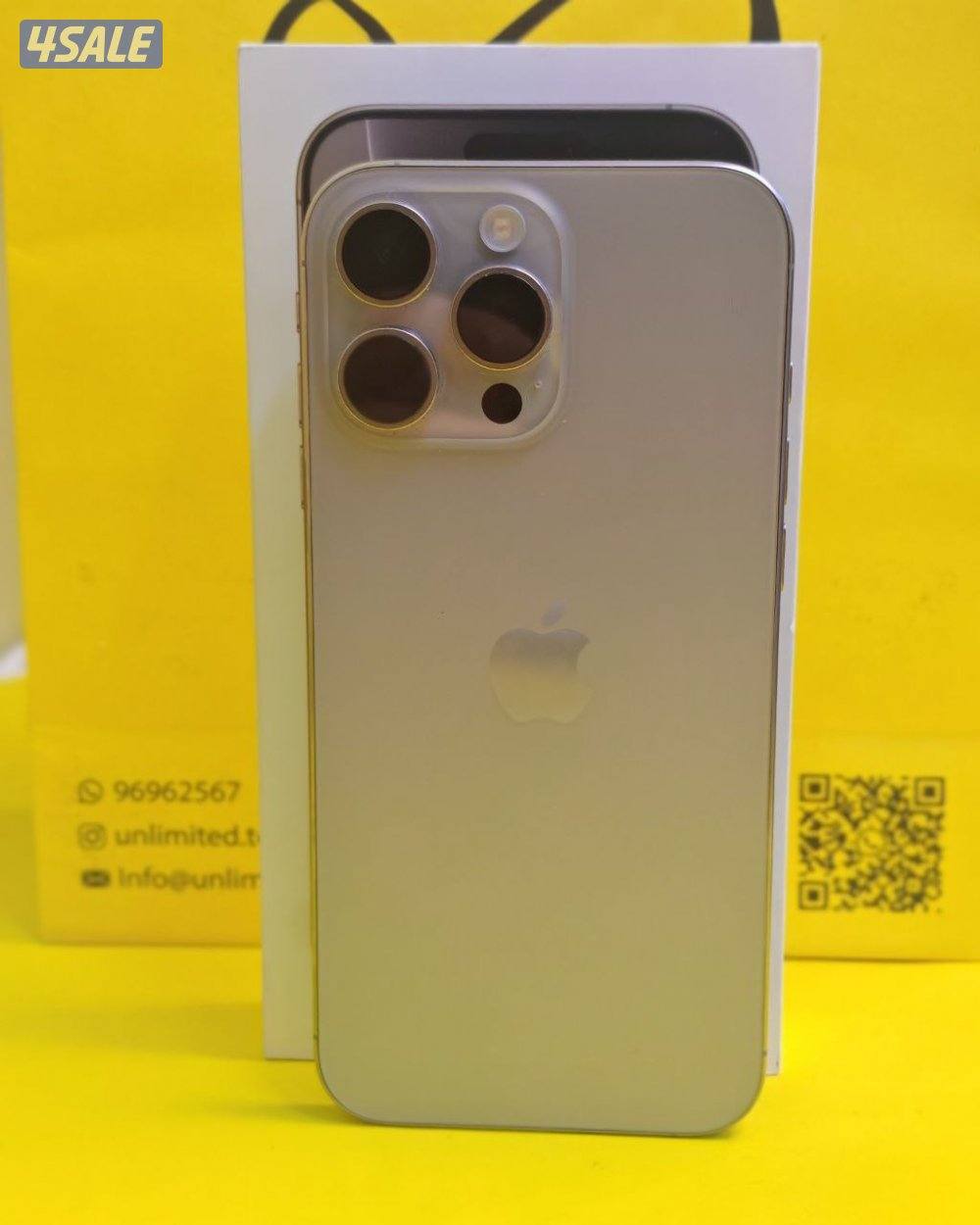 ايفون 16 برو ماكس 256 جيجا تيتانيوم طبيعي البطارية 94% مستعمل كالجديد3