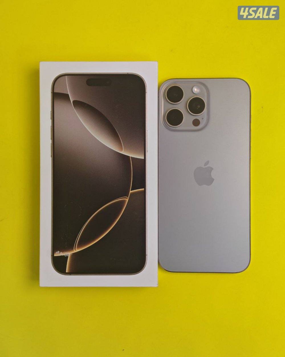 ايفون 16 برو ماكس 256 جيجا تيتانيوم طبيعي البطارية 94% مستعمل كالجديد2