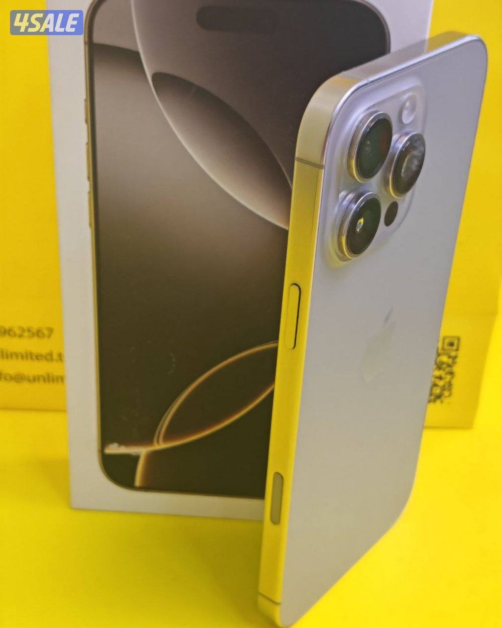 ايفون 16 برو ماكس 256 جيجا تيتانيوم طبيعي البطارية 94% مستعمل كالجديد7