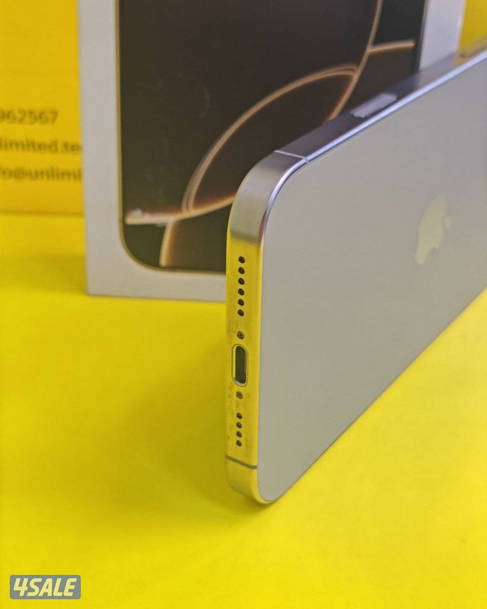 ايفون 16 برو ماكس 256 جيجا تيتانيوم طبيعي البطارية 94% مستعمل كالجديد8