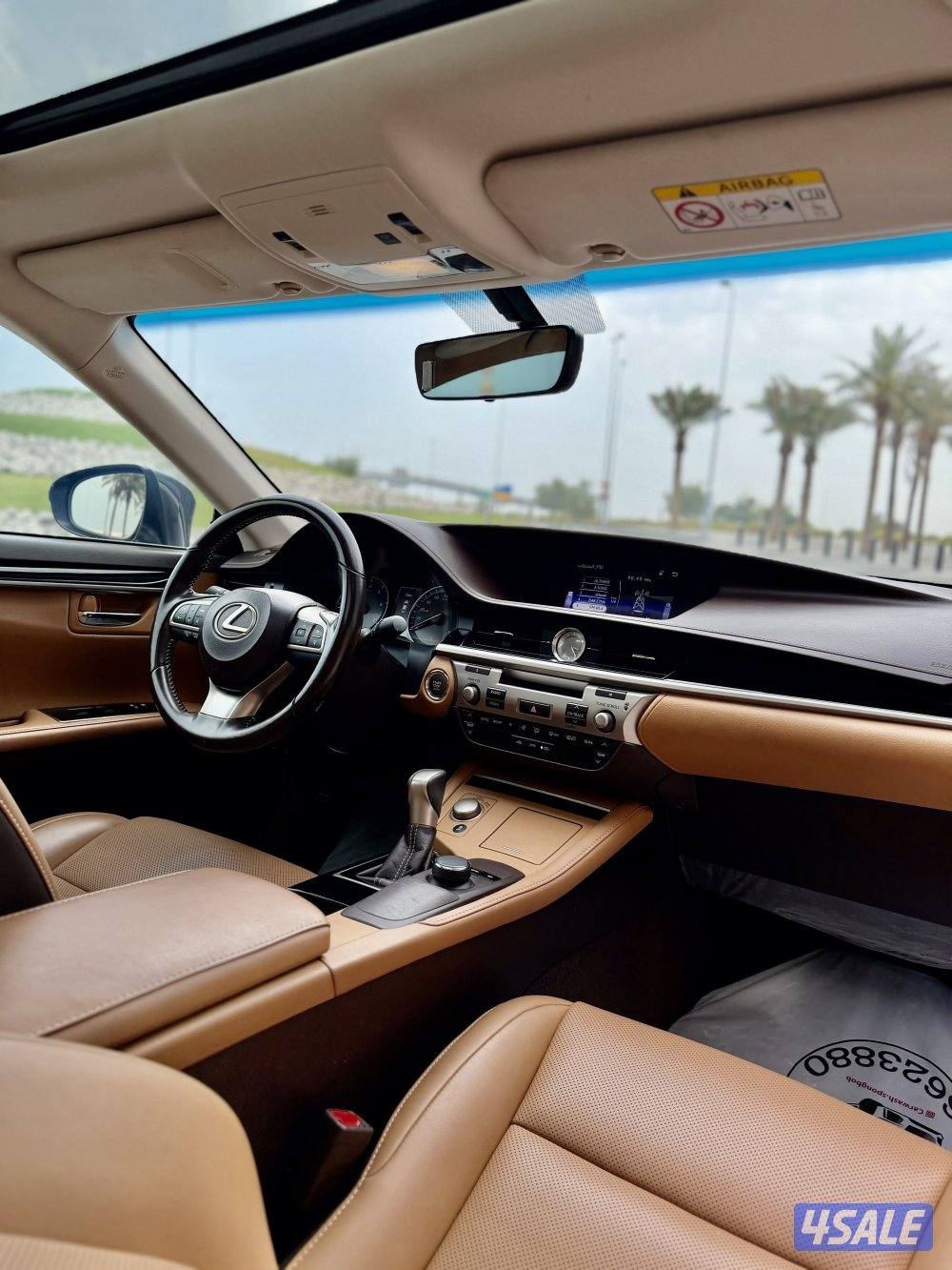 لكزسES250 موديل ٢٠١٧ ماشي ١١٩ الف شرط الفحص9