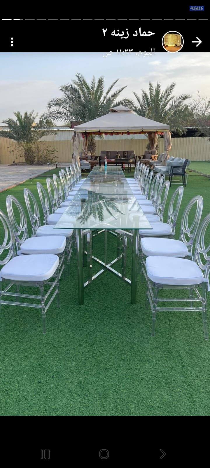 مكتب تجهيز حفلات تاجير كراسي وطاولات تاجير زينه عرس وخيم كنب امريكي كن5
