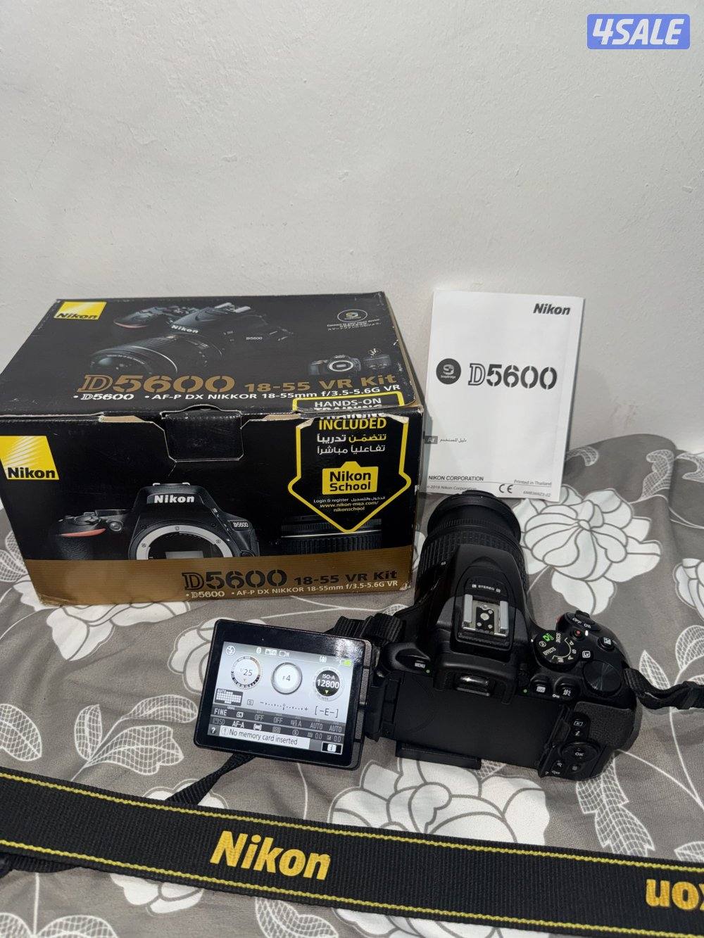 Nikon D5600 DSLR Camera Full Kit – Excellent Condition 📸1