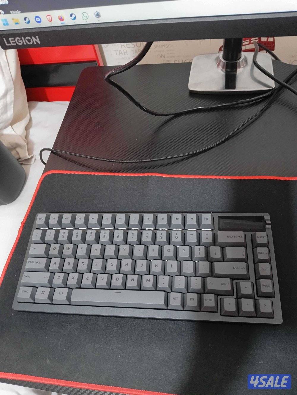 Rog AzothWireless بدون الكبساب الاصلايات keycaps glorious black ask2