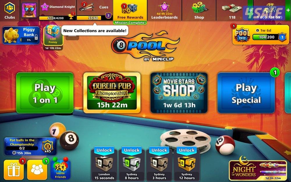 عرض العيد بلياردو حسابات 100m & 1b كوينز بارخص الاسعار1