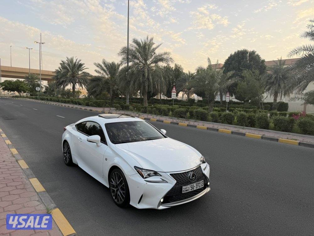 لكزس RC350 F Sport ماشي 100 صبغ الوكاله بحالة الوكالة1