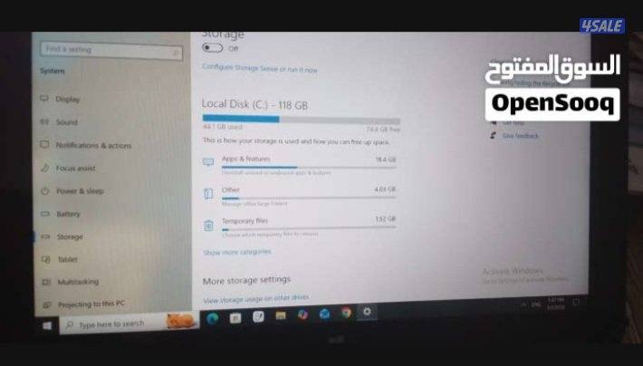 ديل تابلت استعمال طفيف جدا الحالة ممتازة واتساب فقط1