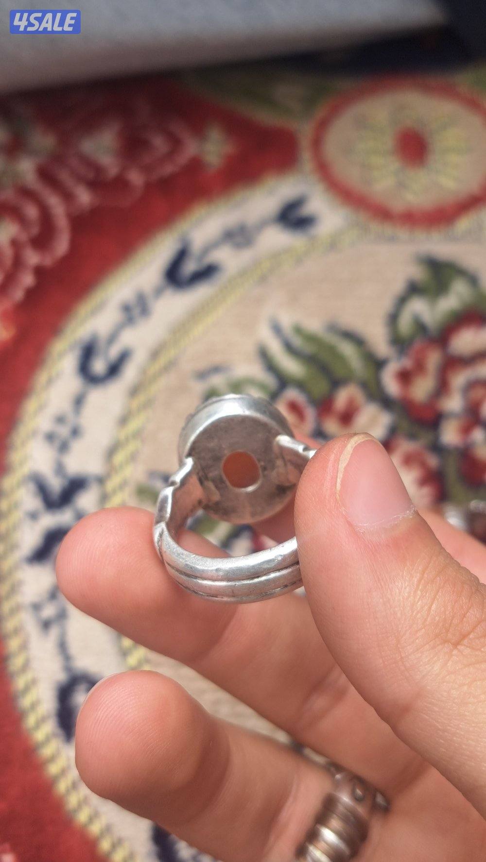 خواتم فضة عقيق يماني وسليماني فضة ثقيلة وصاحية الي ياخذهم مع بعض 405