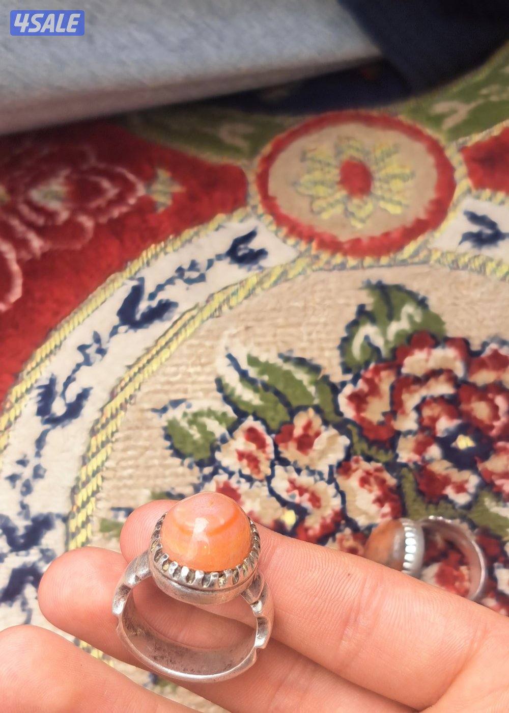 خواتم فضة عقيق يماني وسليماني فضة ثقيلة وصاحية الي ياخذهم مع بعض 406