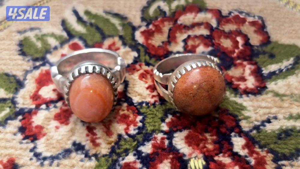 خواتم فضة عقيق يماني وسليماني فضة ثقيلة وصاحية الي ياخذهم مع بعض 407