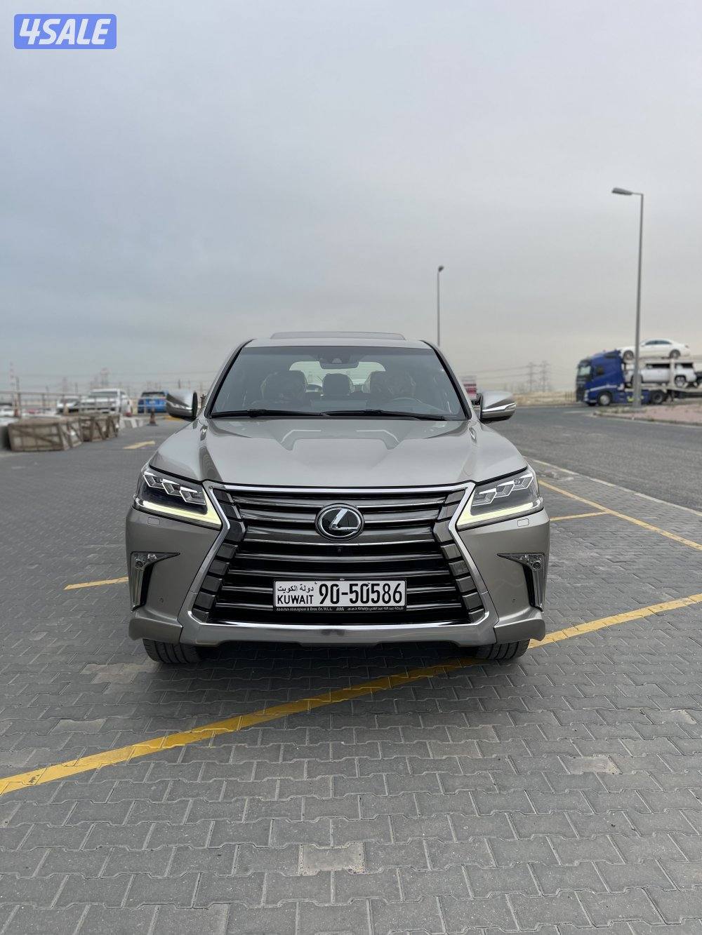 لكزس LX570 وارد قطر صبغ الوكاله شرط الفحص بل كامل4