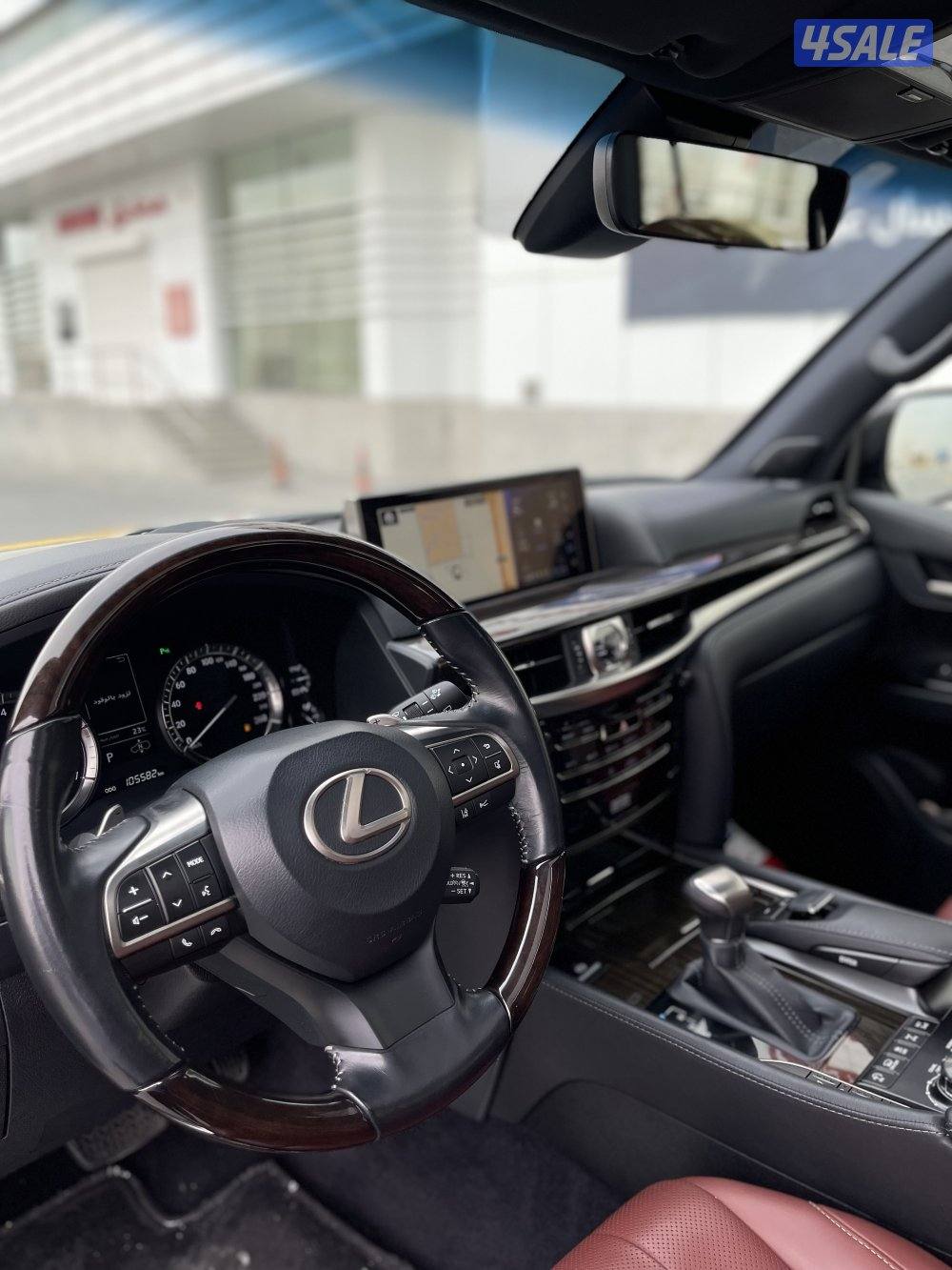 لكزس LX570 وارد قطر صبغ الوكاله شرط الفحص بل كامل8