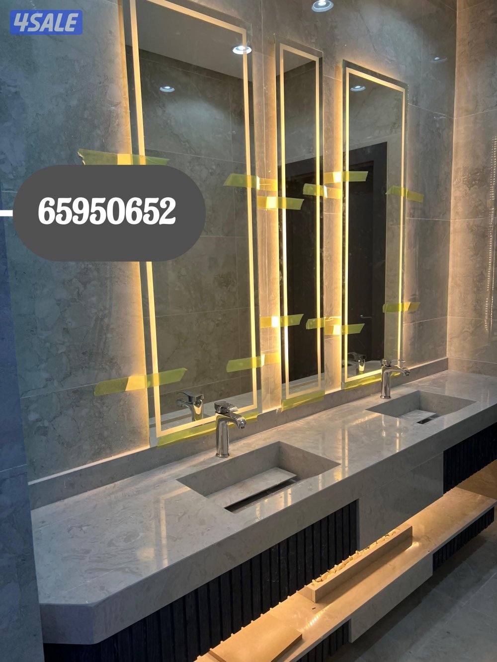 مغاسل رخام صناعي وطبيعي وطاولات اسعار ممتازه وجوده وسرعه تركيب2