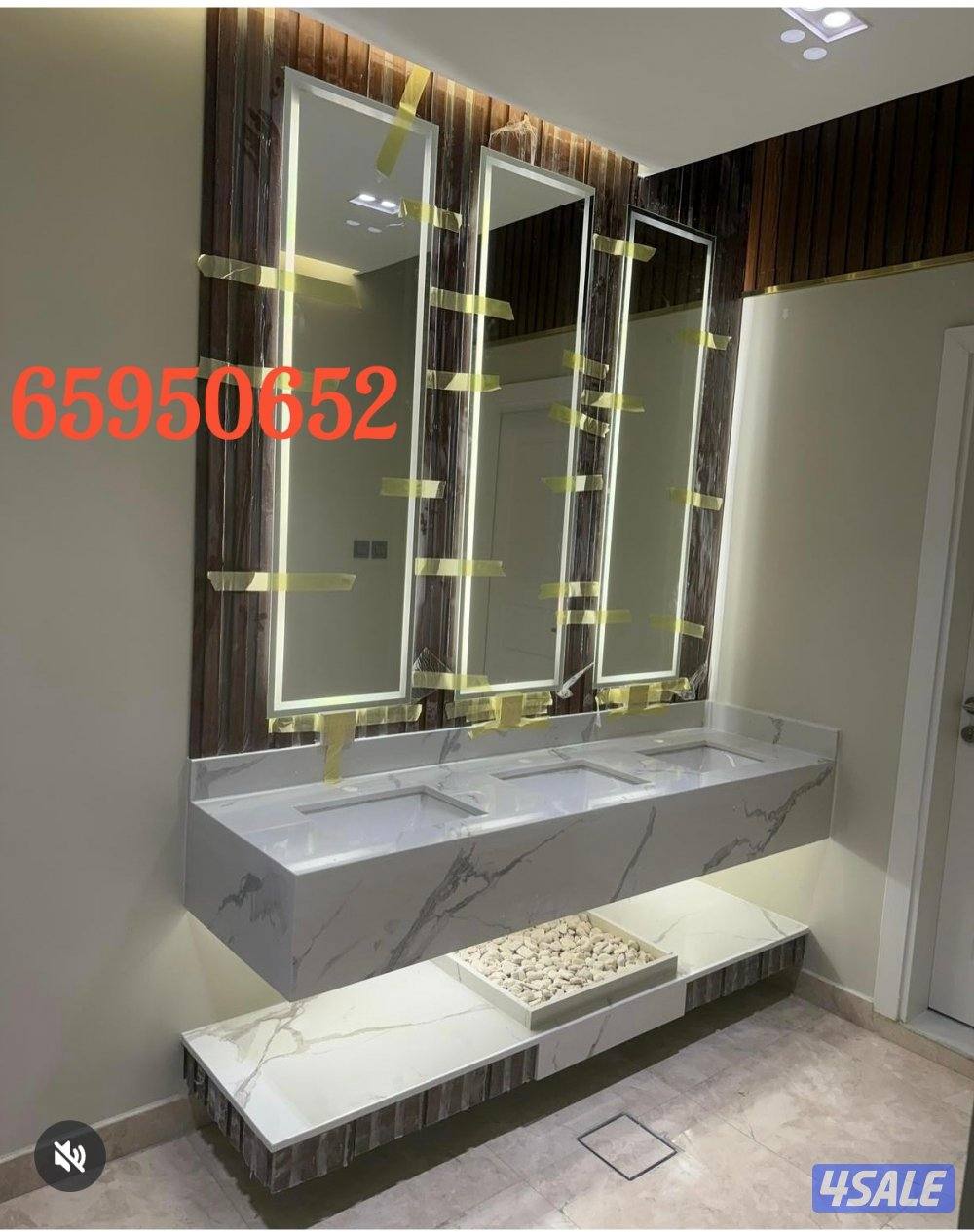 مغاسل رخام صناعي وطبيعي وطاولات اسعار ممتازه وجوده وسرعه تركيب8