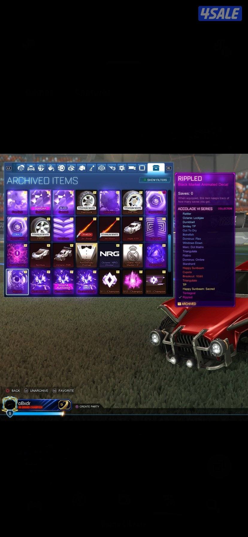 rocket league account حساب روكت ليق سعره حيل مناسب2