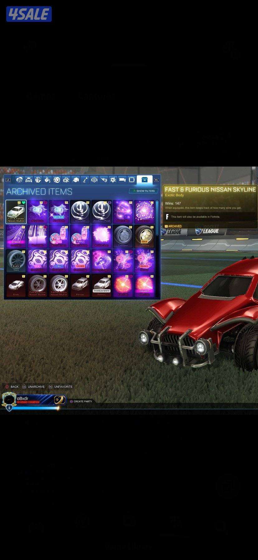 rocket league account حساب روكت ليق سعره حيل مناسب6