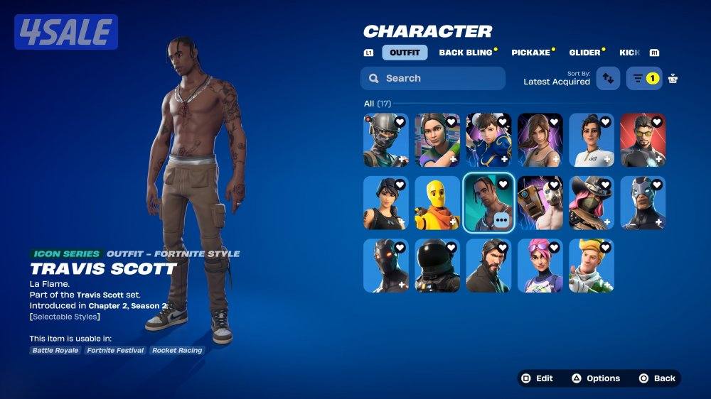 fortnite stacked account season 3 travis scott2