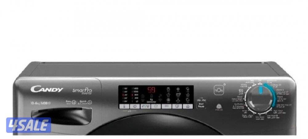 غسالة ايطاليCANDYسعة ١٠كجم بالمجفف  Bluetooth  Wi Fi جديدة تماما للبيع2