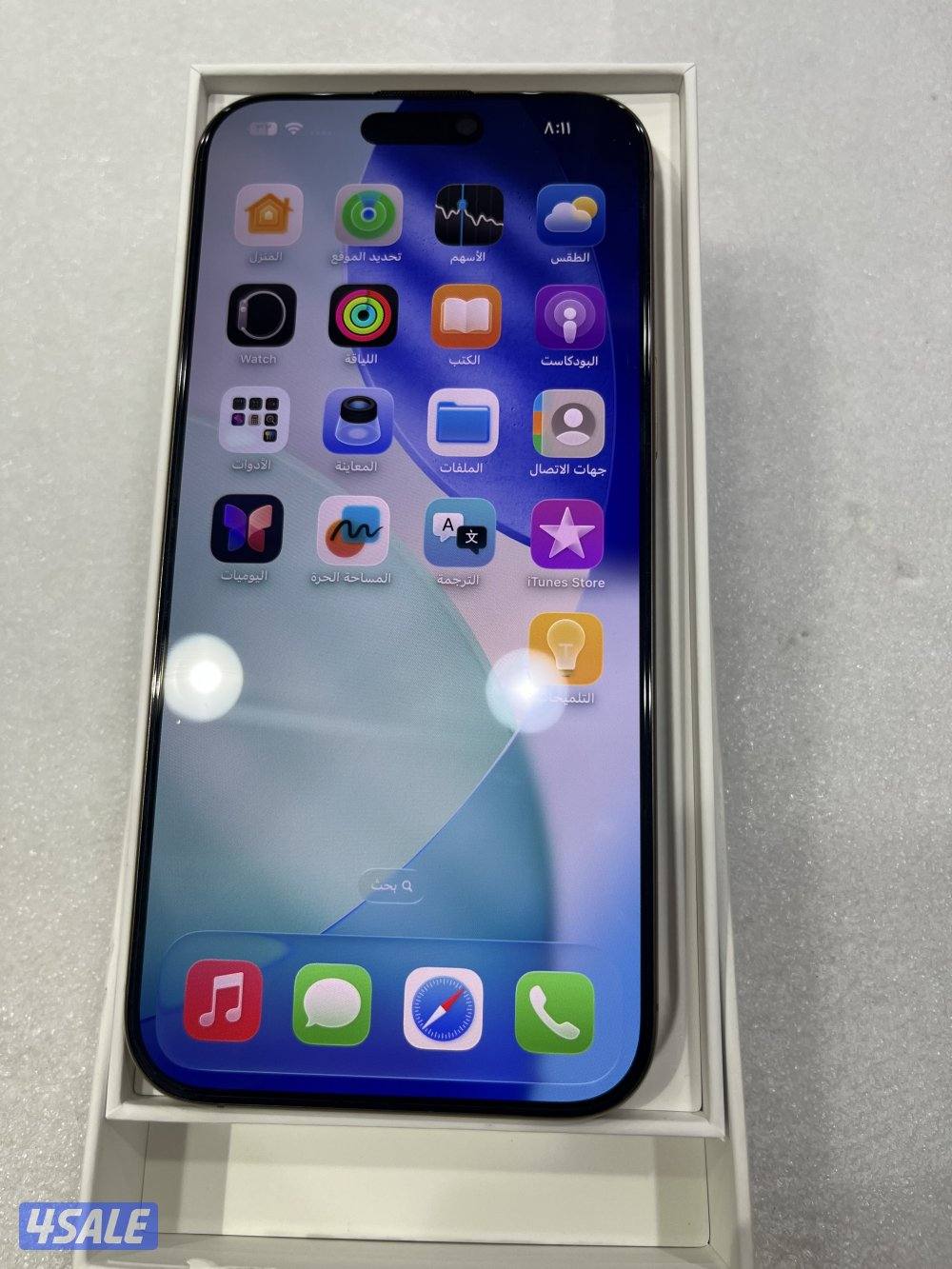 آيفون 16 برو ماكس 256  استخدام شهر بطاريه 1005