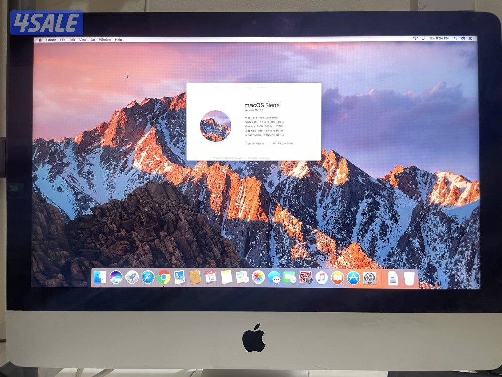 Apple iMac (21.5-inch, late 2013) with magic keyboard and mouse0