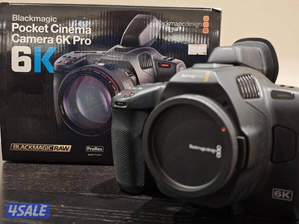 للبيع كاميرا بلاك ماجيك 6k Pro لم تستخدم بحالة الجديدة فقط التجربه0