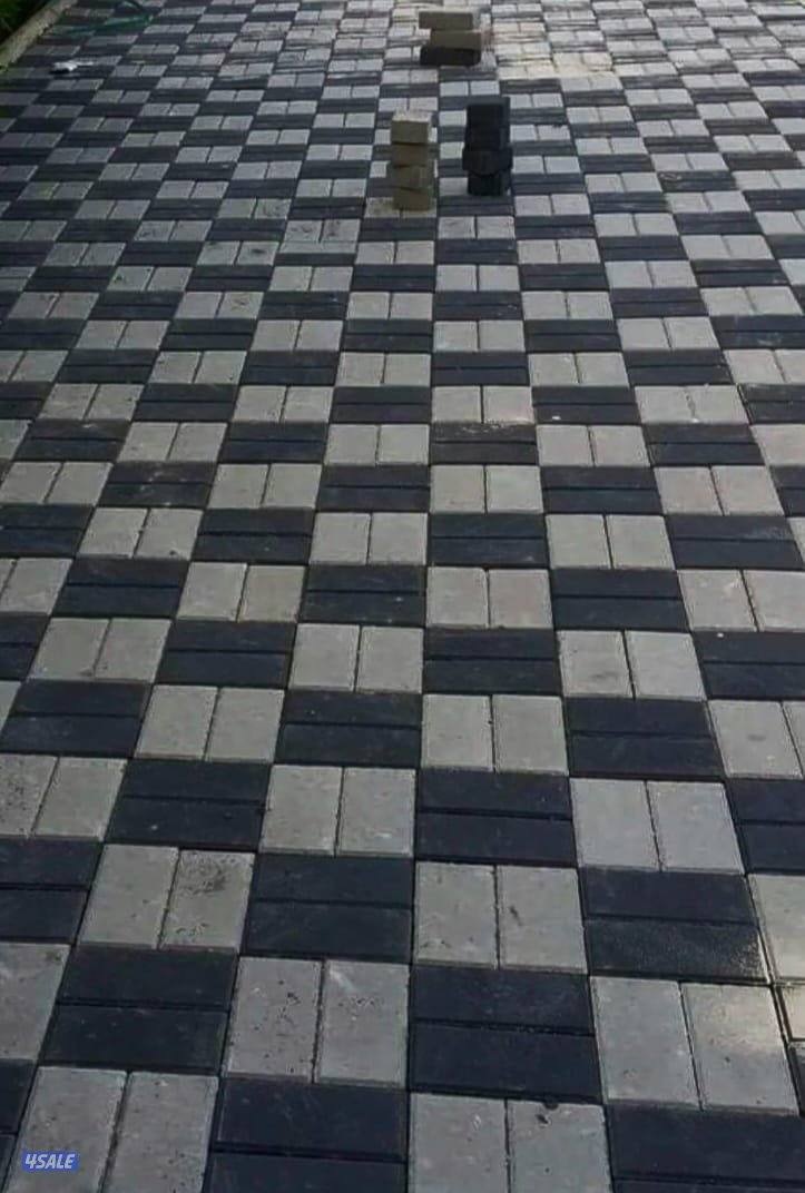 معلم بلاط..تركيب بلاط متداخل..بلاط خارجي.. معلم كاشي .1