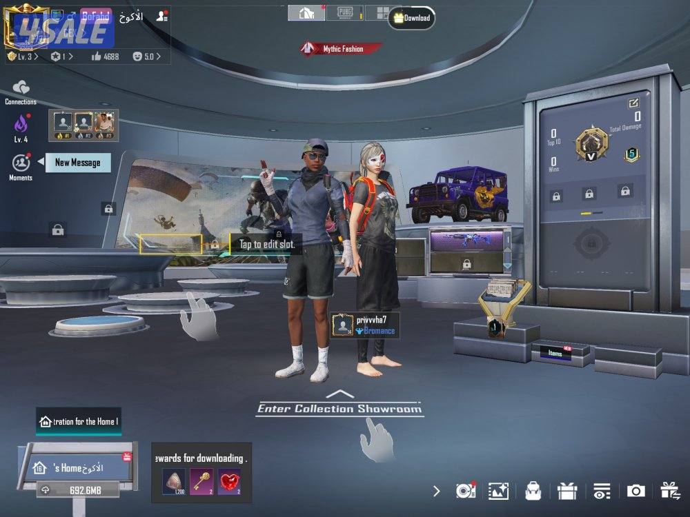 حساب ببجي للبيع بسعر ممتاز3