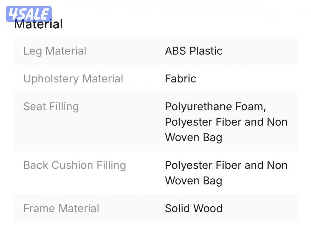 طقم كنب رمادي من هومسنتر عدد 7 قطع11