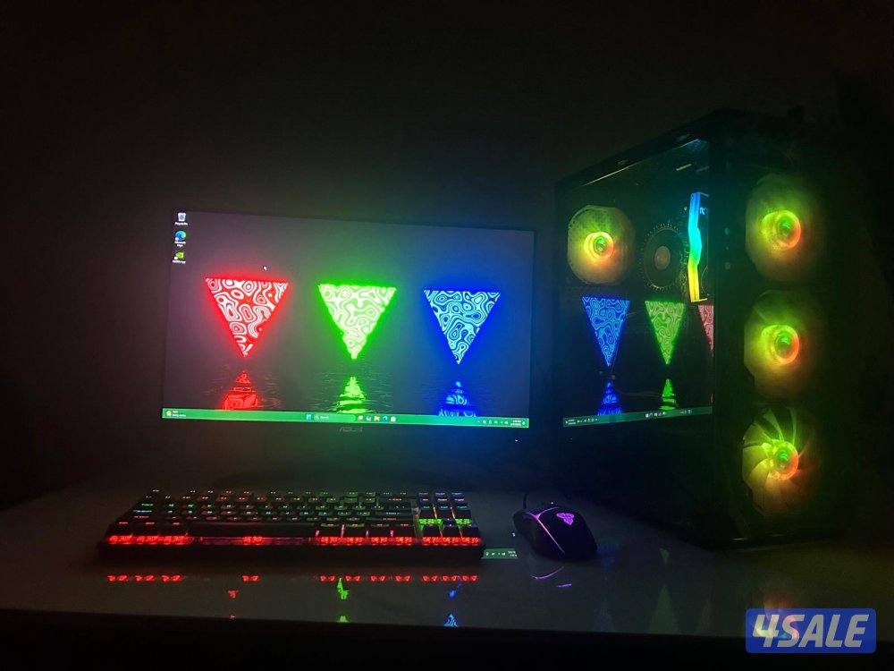 سيت اب كامل i5 14th-- كرت 4060 مع شاشه 180فريم-- ماوس و كيبورد ميكانيك0