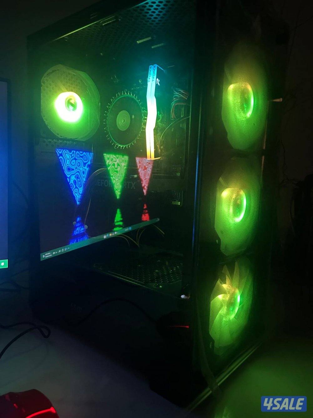 سيت اب كامل i5 14th-- كرت 4060 مع شاشه 180فريم-- ماوس و كيبورد ميكانيك2