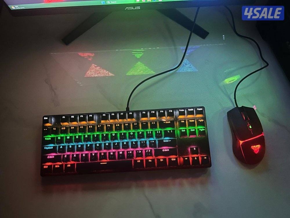 سيت اب كامل i5 14th-- كرت 4060 مع شاشه 180فريم-- ماوس و كيبورد ميكانيك4