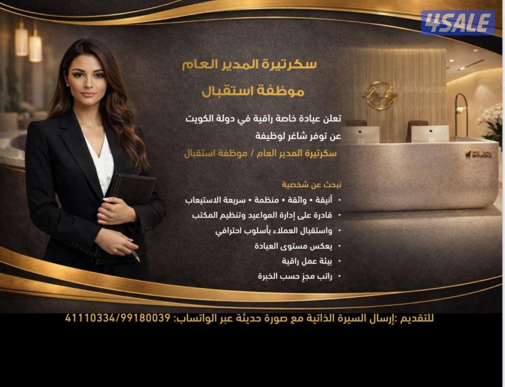 مطلوب سكرتيرة. محترفة0