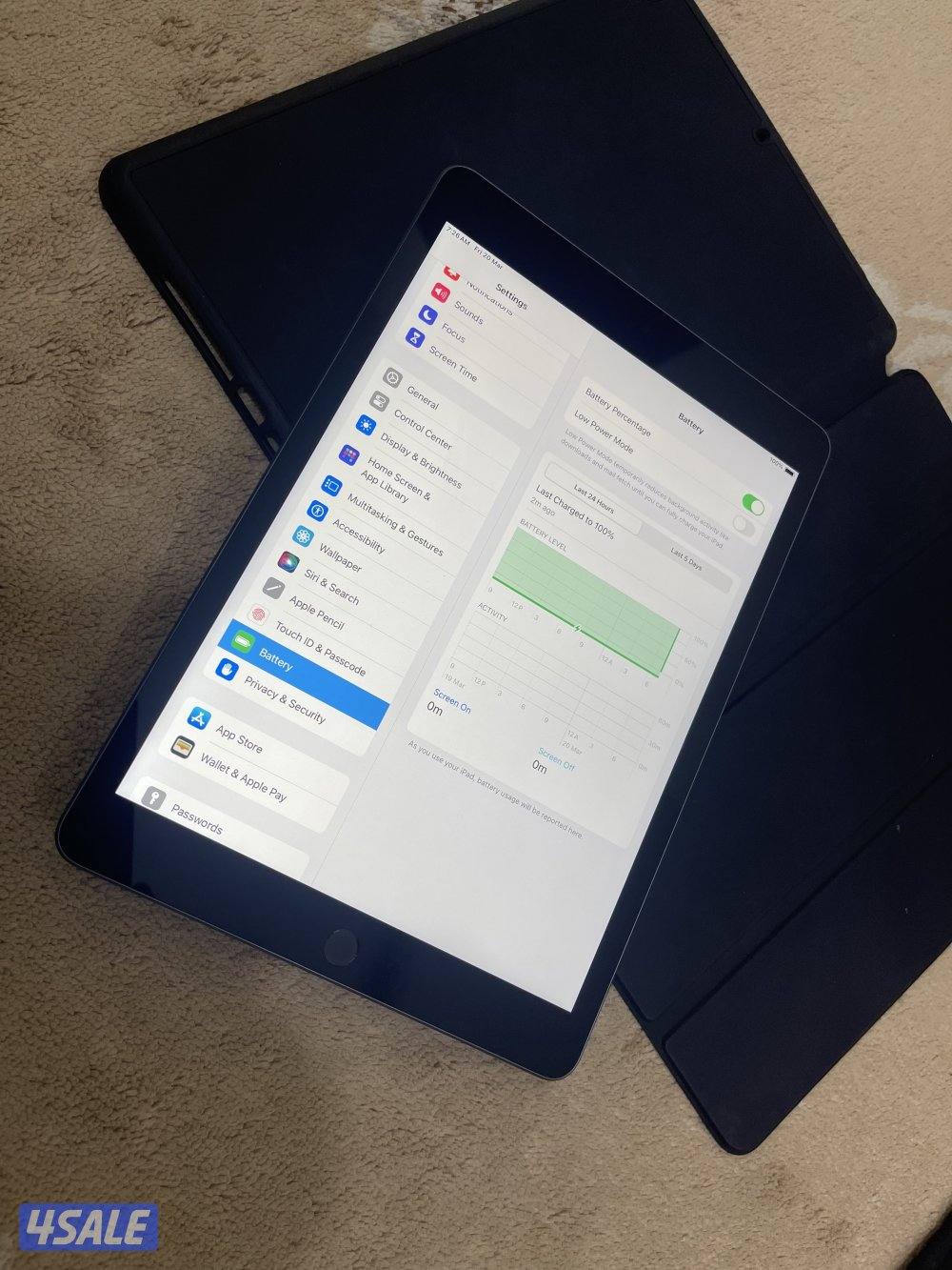 ايباد ابل 9 التاسع 64 قيقا بطارية 100 نظيف حيل ما فيه زلوغ3