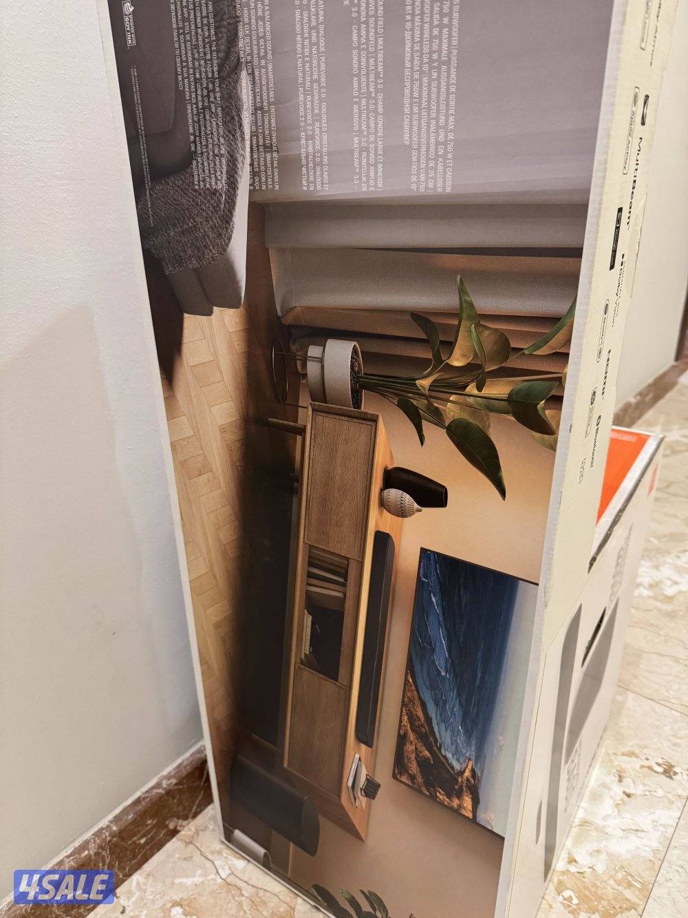 للبيع تلفزيون سوني سمارت 4k قياس 65 inch مستعمل + ساوند بار jbl جديد4