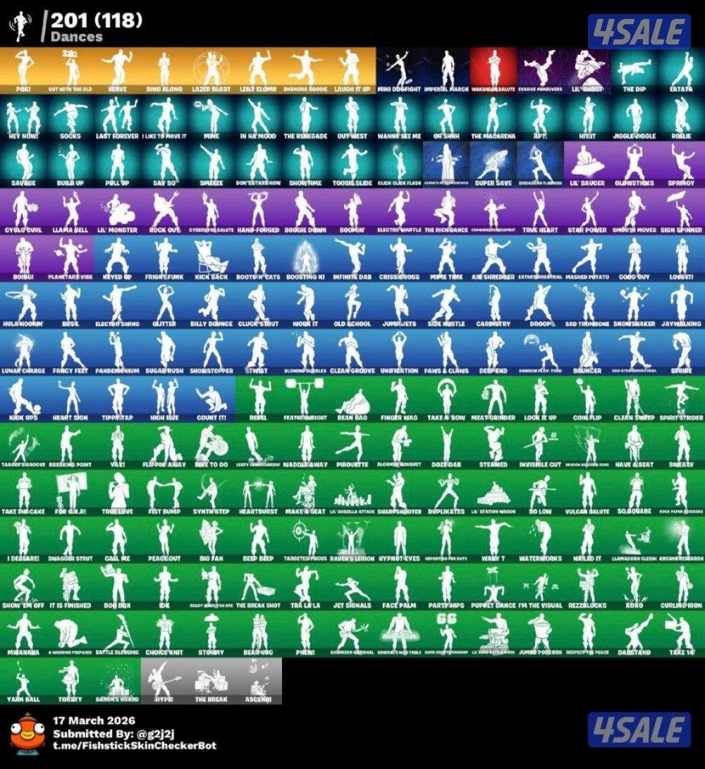 حساب فورت نايت قوي وسكنات عرق2