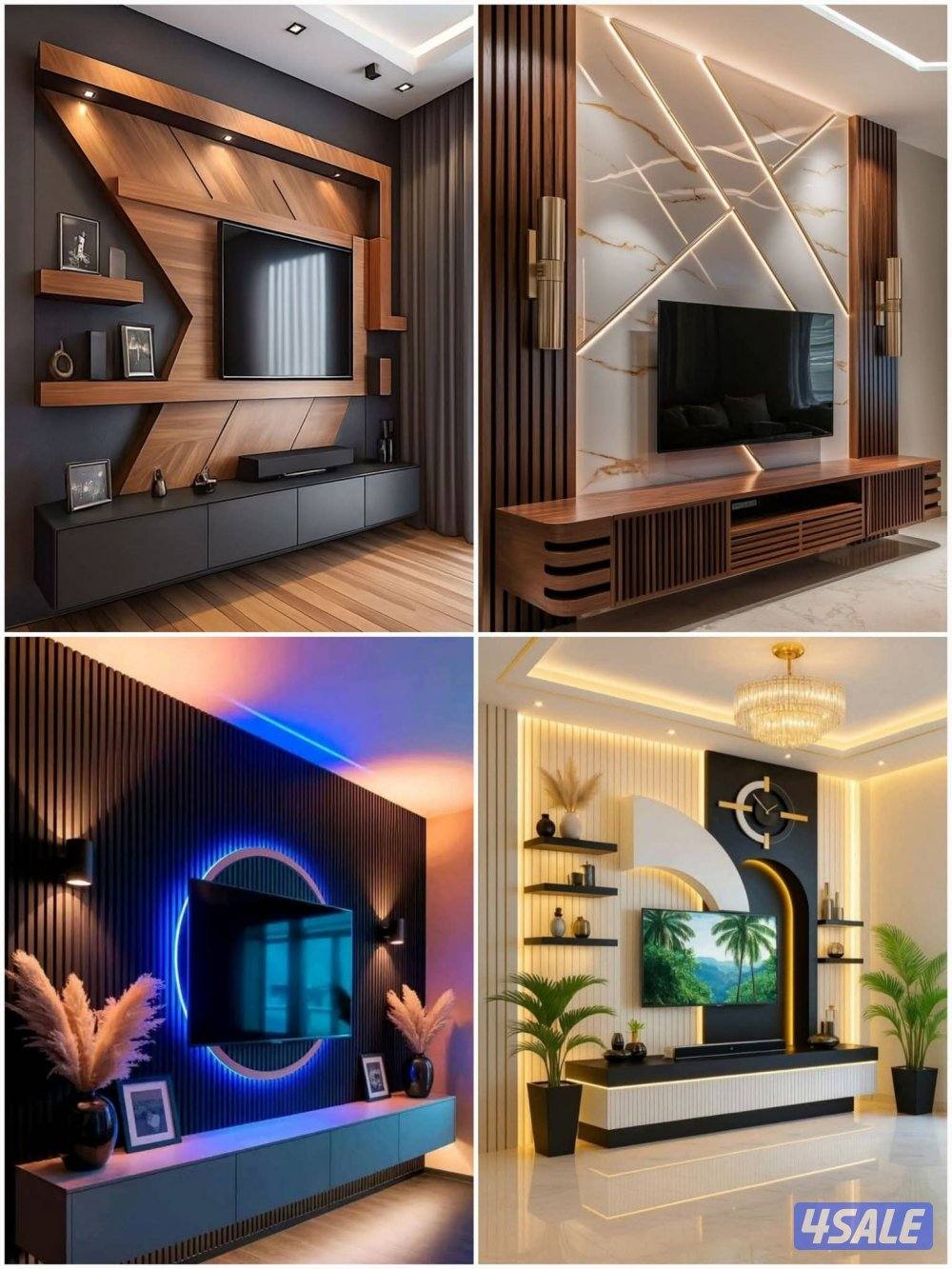 جميع اعمال الديكور جبس امبورد واسمن بورد برتشن واسقف معلقه تشطيب كامل0