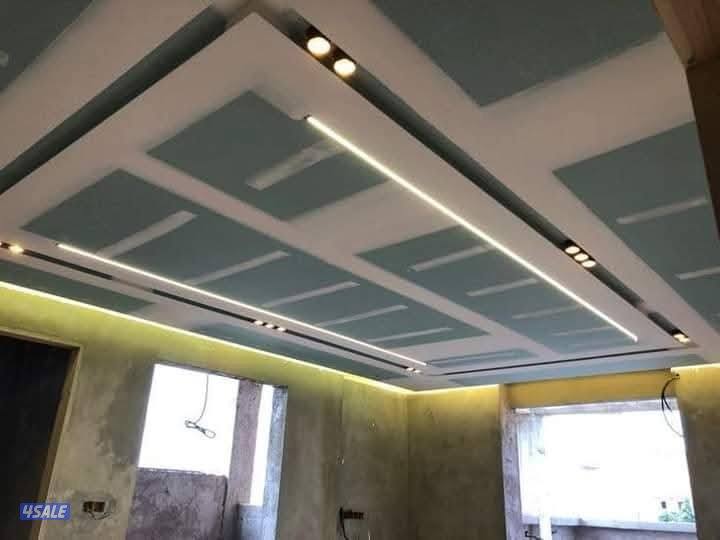جميع اعمال الديكور جبس امبورد واسمن بورد برتشن واسقف معلقه تشطيب كامل11