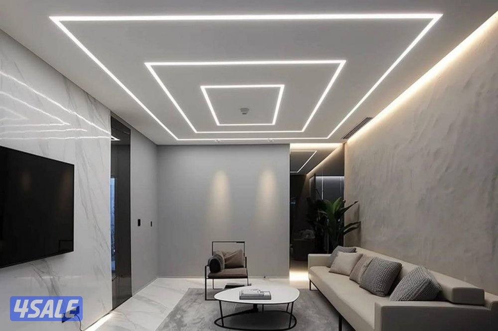 جميع اعمال الديكور جبس امبورد واسمن بورد برتشن واسقف معلقه تشطيب كامل12