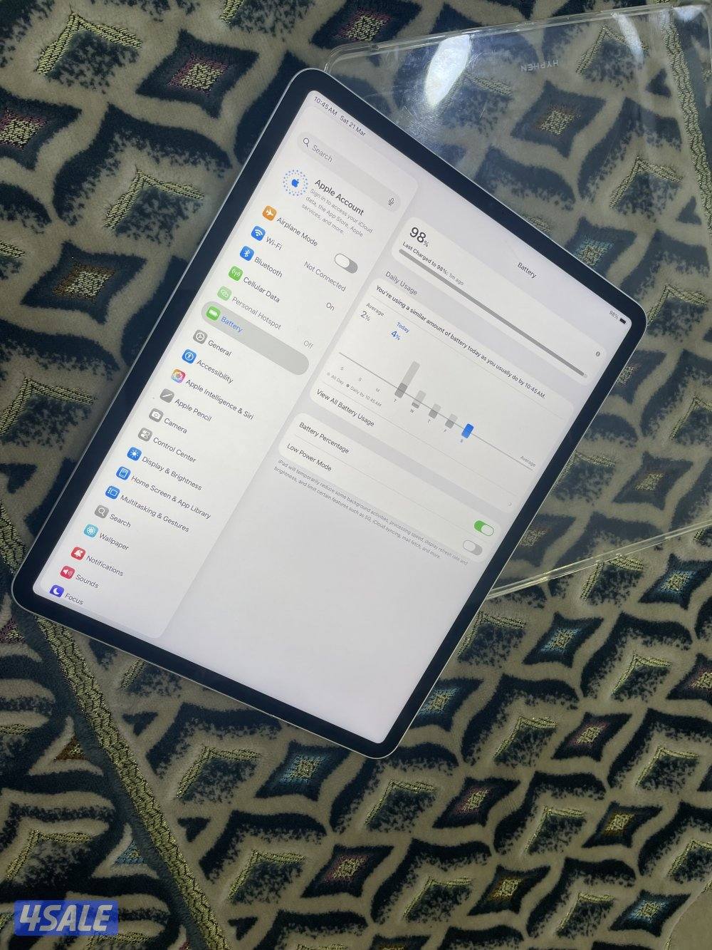 إيباد ابل برو 12.9 انش 256 قيقاخط شريحة 5g بطارية 89 نظيف وشغال زين2