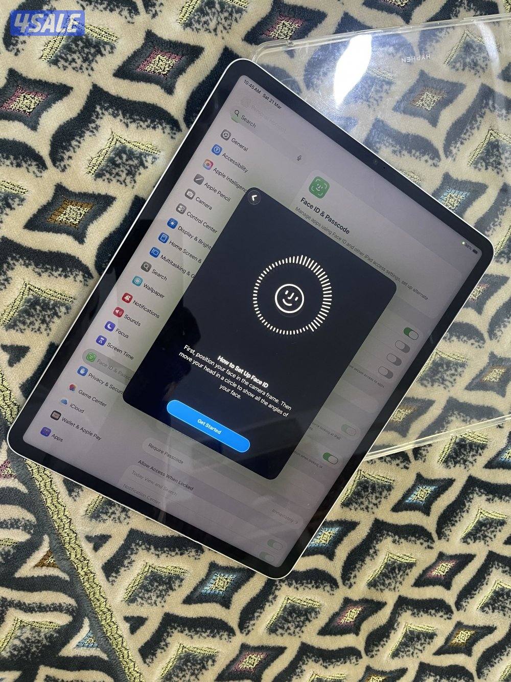إيباد ابل برو 12.9 انش 256 قيقاخط شريحة 5g بطارية 89 نظيف وشغال زين6