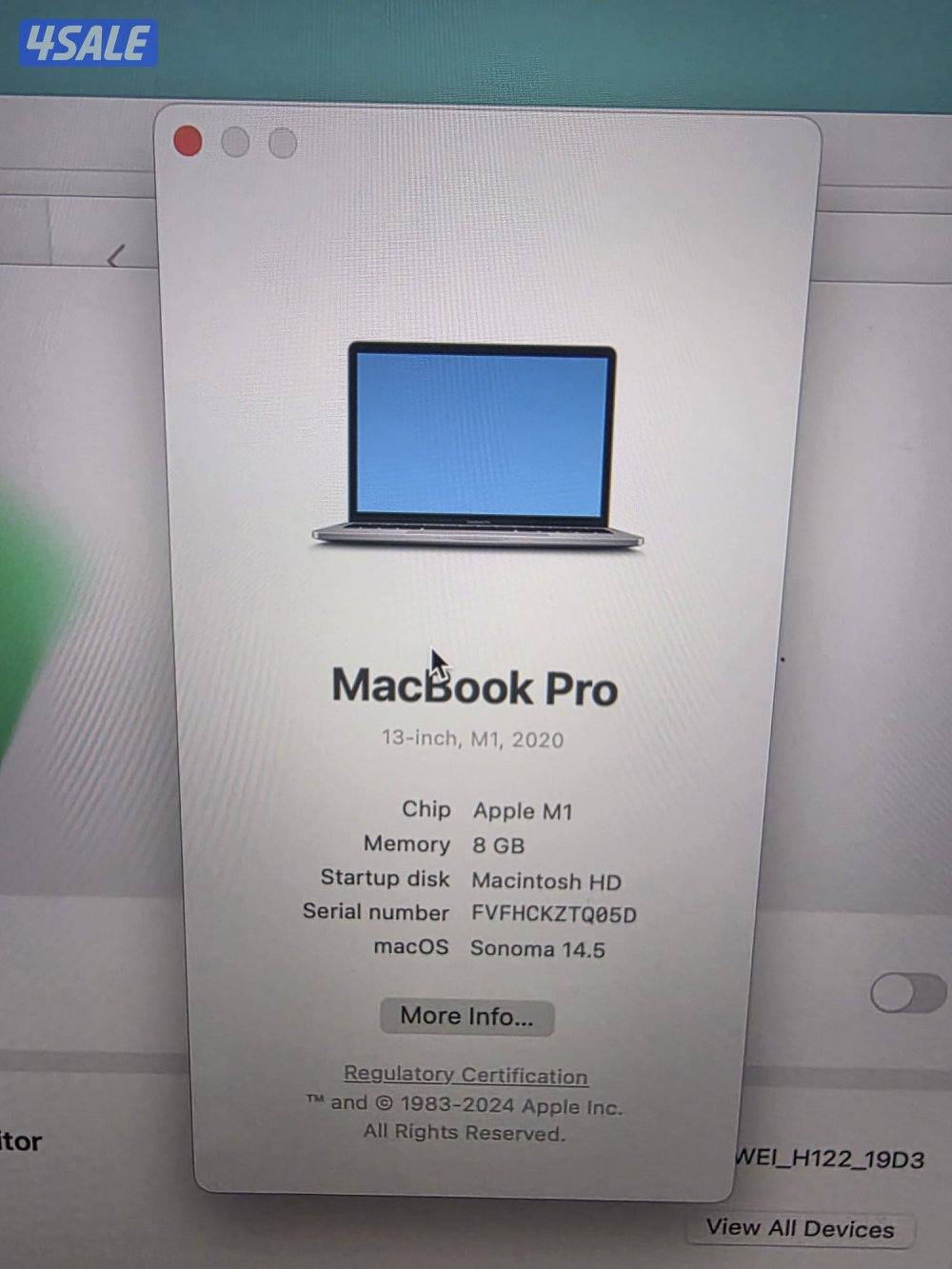 For Sale: MacBook Pro M1 (Like New)5