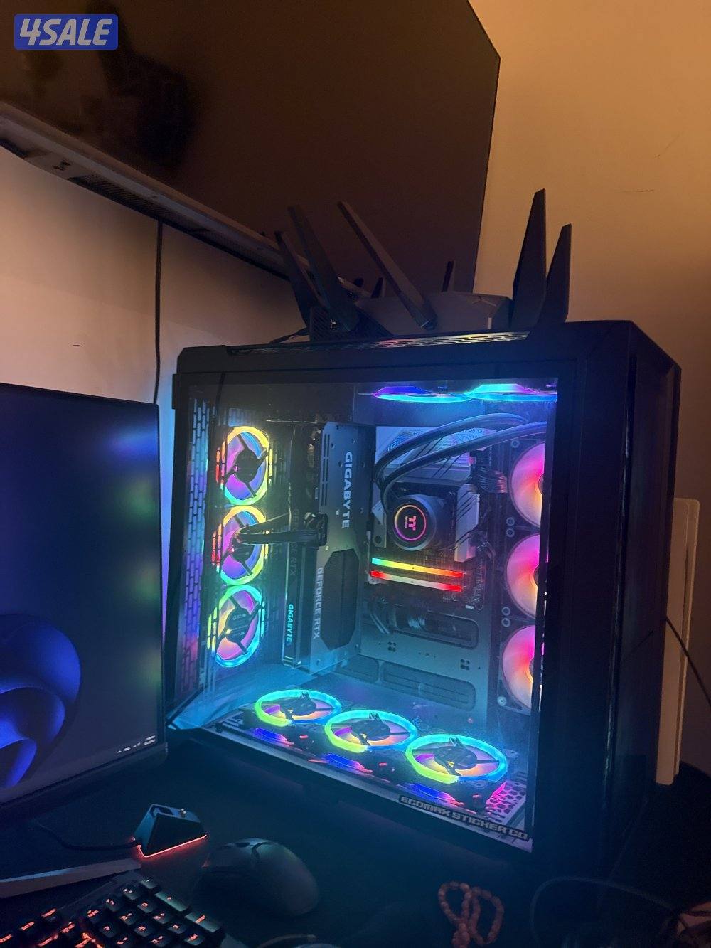 Pc for sale 14 cooling fans with  liquid cooling1